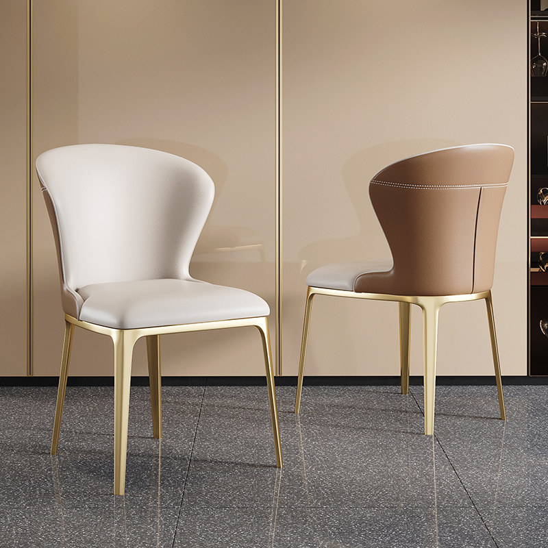 BSYL-Dining Chair Backrest Light Lavish Dining Room Dining Chair Sample House Display Center Negotiate Chair Light Lavish Home Chair