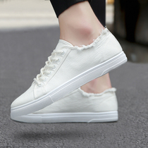Sails Cloth Shoes Mens Wave Shoes 2022 Summer New 100 Lap Breathable Students Casual Boards Shoes Old Beijing Cloth Shoes White Shoes