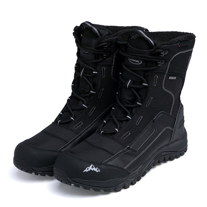 Winter outdoor snow boots men waterproof non-slip plus velvet warm shoes plus velvet women northeast cotton shoes High Cotton boots