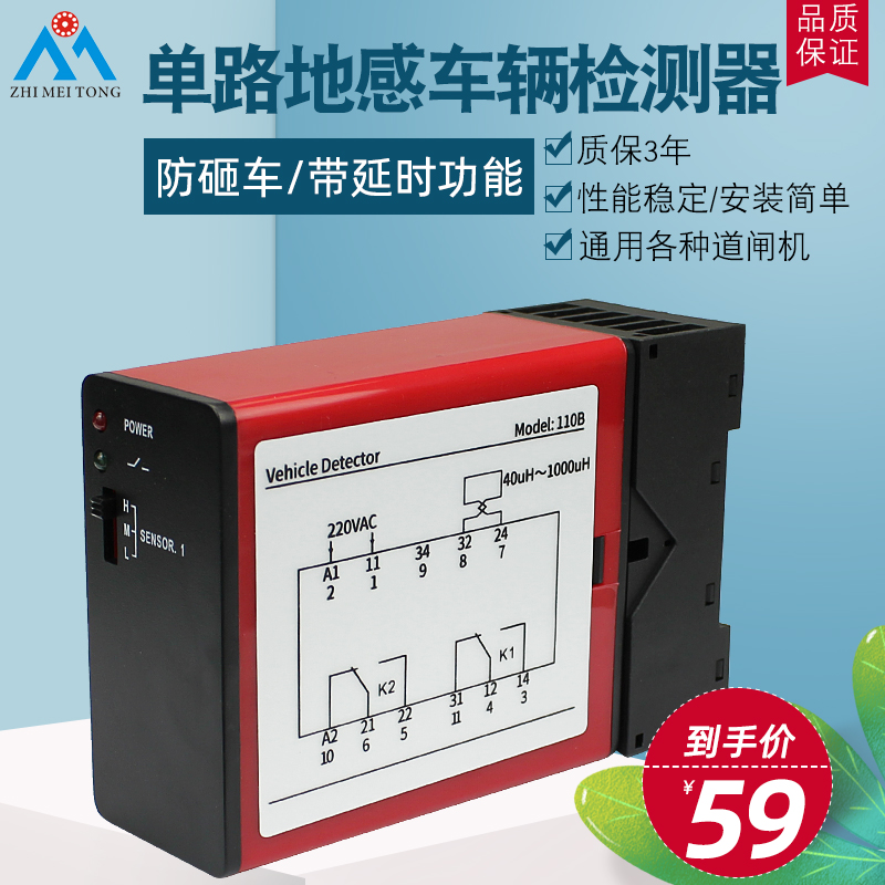 Ground sensor Detector Gate controller Ground sensor Coil controller Single processor General purpose vehicle detector