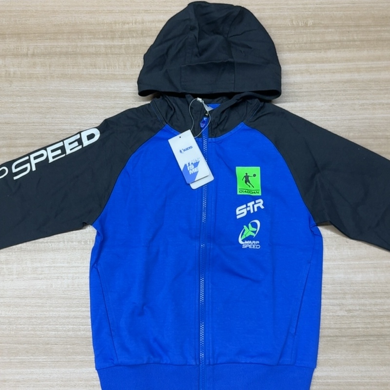 Jordan 8132237 Children's Spring and Autumn Thin Knitted Hooded Jacket 130-170 Jordan 8132237 Children's Spring and Autumn Thin Knitted Hooded Jacket 130-170