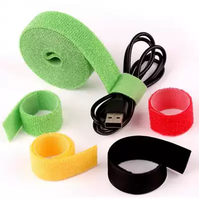Self-adhesive buckle strapping cord tape roll headset wire wire Winder computer data cable storage wire tape
