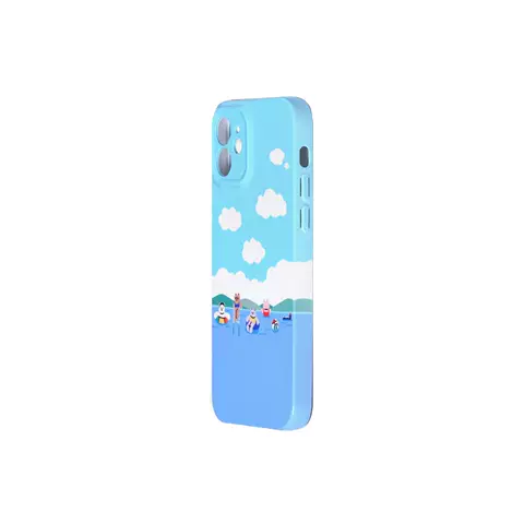 Light Blue Outdoor Scene Silicone Phone Case – Pro/Plus/Max/Air – iPhone 17, iPhone 16, iPhone 15, iPhone 14, iPhone 13, iPhone 12