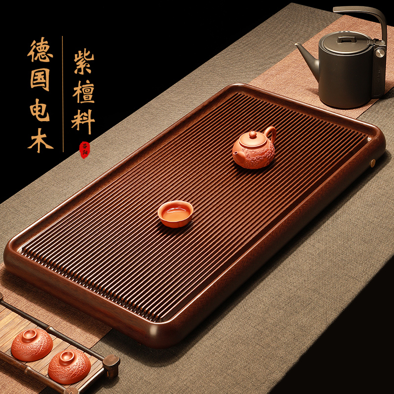 Khay trà Bakelite cao cấp Fenyang của Đức dành cho văn phòng tại nhà Bộ trà pha khô mới Hộp quà biển Đài Loan kèm hộp quà khay gỗ xếp 	khay mứt gỗ hương	