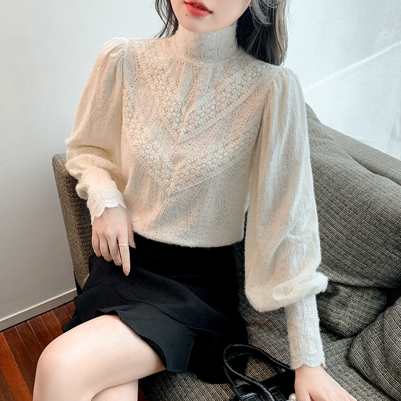 A new lady in spring 2023 - spring dress with a long sleeve gas sweater