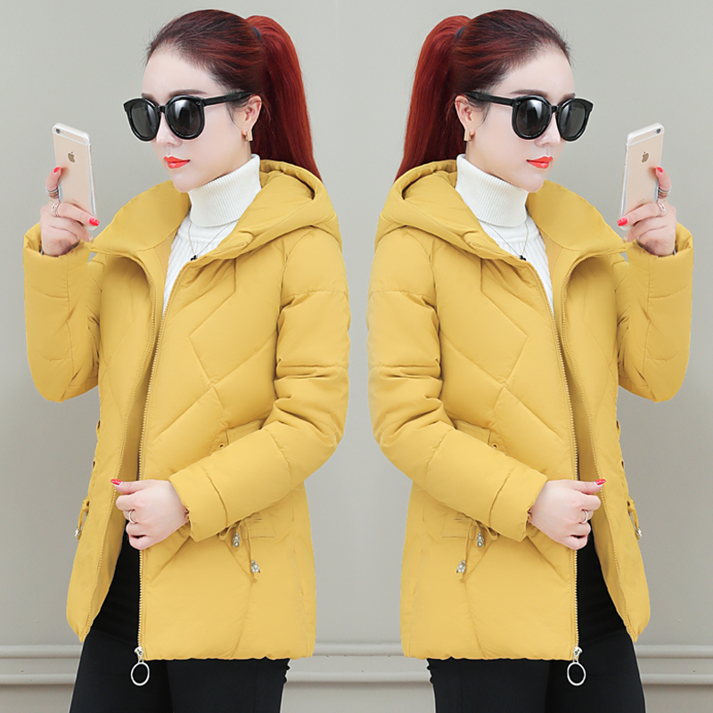 Lady down cotton clothes winter dress new warm cotton clothes Han version of thin cotton padded jacket 3-ten-year-old small sub-short