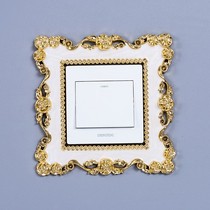 High-end European simple switch sticker switch protective cover frame sticker wall socket lamp home modern decoration sticker