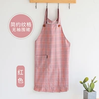 Красный водонепроницаемый фартук без рукавов