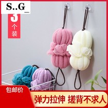 Bath towel long strip bath towel soft bath ball rubbing back adult bath ball is not easy to scatter bath ball bath flower bath flower