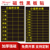 Constant Amnesia Magnetic Blackboard Sticker group Accumulation Table Homework Placement Table Class Competition Form Class Schedule Review Ratio Form Teaching Aids Ratio for Teaching Soft Magnetic Stices
