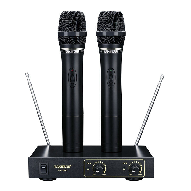 Takstar Wins TS-3360 Wireless Microphone Karok Home Singing K Song One Drag Two Microphones