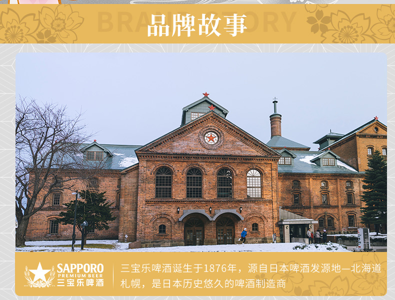 日本 三宝乐啤酒 札幌啤酒 650ml*6听 图2