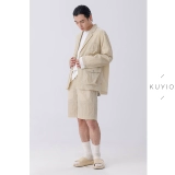 Тефлоновая анти -дирт -настройка Kuyiou/слегка морщинный нейлоновый мульти -карман