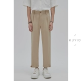 Регулировка рта ног u kuyiou/Создание изогнутых линий сшивания и плотной талии под девятью точки девяти точковых мужчин K64