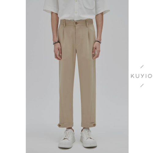 Регулировка рта ног u kuyiou/Создание изогнутых линий сшивания и плотной талии под девятью точки девяти точковых мужчин K64