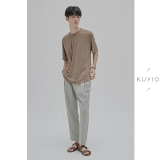 Сильная скручиваемая имитация уксусной кислоты Kuyiou/Lieed Living Page Page Plag Plugul Destave Dreshate Sworty Round Neck -Share T -Fish Male T21