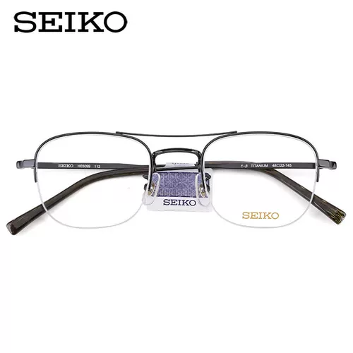 Seiko Ultra -светлые полигоны чистые титановые очки рамы женской миопии могут быть оснащены определенной границей миопией, мужской H03099