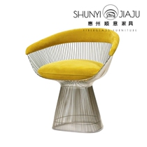 Designer creative leisure sofa chair stainless steel chair coffee table model room villa hotel custom furniture