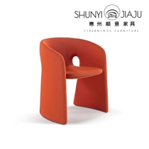 Nordic Italian Rochburg Dining Chair Minimalist Armrest Backrest Leisure Single Chair Fabric Designer Sofa Single Chair