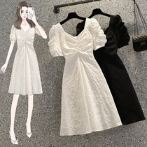 Pregnancy maternity dress 2021 Summer new embroidered square collar pregnant woman with dress and reduced age retro long summer dress Skirt Tide