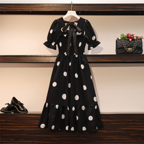 2020 pregnant women summer wave dot dress tide hot mom personality fashion models cover pregnant belly Pregnant women summer temperament skirt