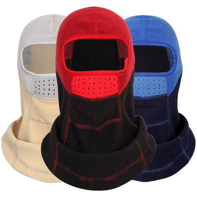 Winter outdoor riding headgear windproof mask warm and cold-proof ski protective face hood locomotive hat men and women electric cars