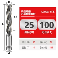 Φ25*100c*d25*4 лезвие