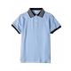 Spot blue primary school uniform short-sleeved polo shirt