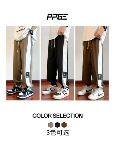 Мужские летние модные штаны для отдыха, 2025 года, США, свободный прямой крой