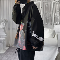 Jacket men spring autumn 2021 new large size Korean fashion clothes ins casual joker loose fat coat