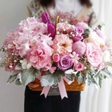 Портативная цветочная корзина день рождения цветочный экспресс Тонгченг, Пекин, Шанхай, Шэньчжэнь, Чанша, Чэнду Гуанчжоу Нинбо Цветочный магазин, чтобы отправить цветы