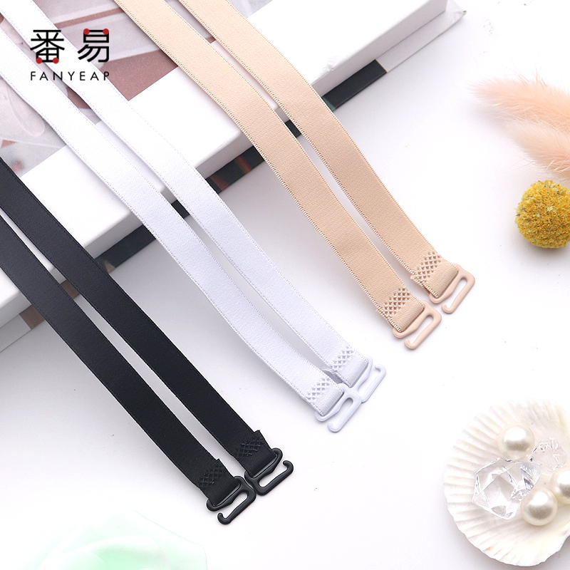 Pq801_J Bra Straps Are Detachable and Can Be Exposed, Thin Straps, Bra Accessories, Beautiful Back, Off-Shoulder, Black