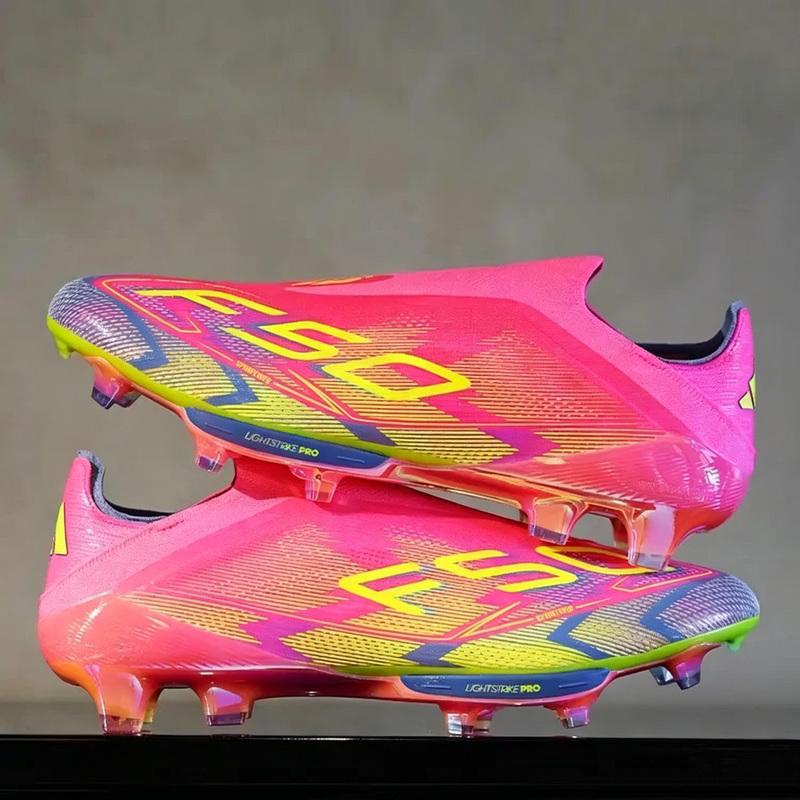 Yamal Mid-Top Laceless Messi Exclusive Soccer Shoes for Men Fg Long Spikes with Tongue, Lace Knit, Waterproof Training Yamal Mid-Top Laceless Messi Exclusive Soccer Shoes for Men Fg Long Spikes with Tongue, Lace Knit, Waterproof Training