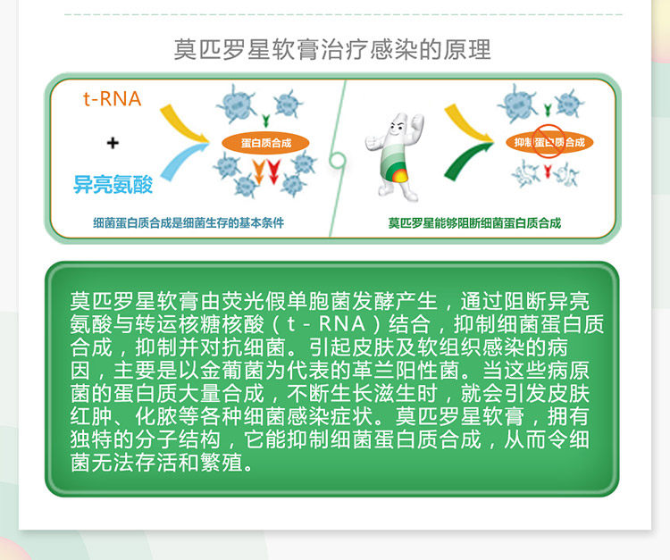 中美史克 百多邦 莫匹罗星软膏 10g 抗菌消炎抗感染 图3