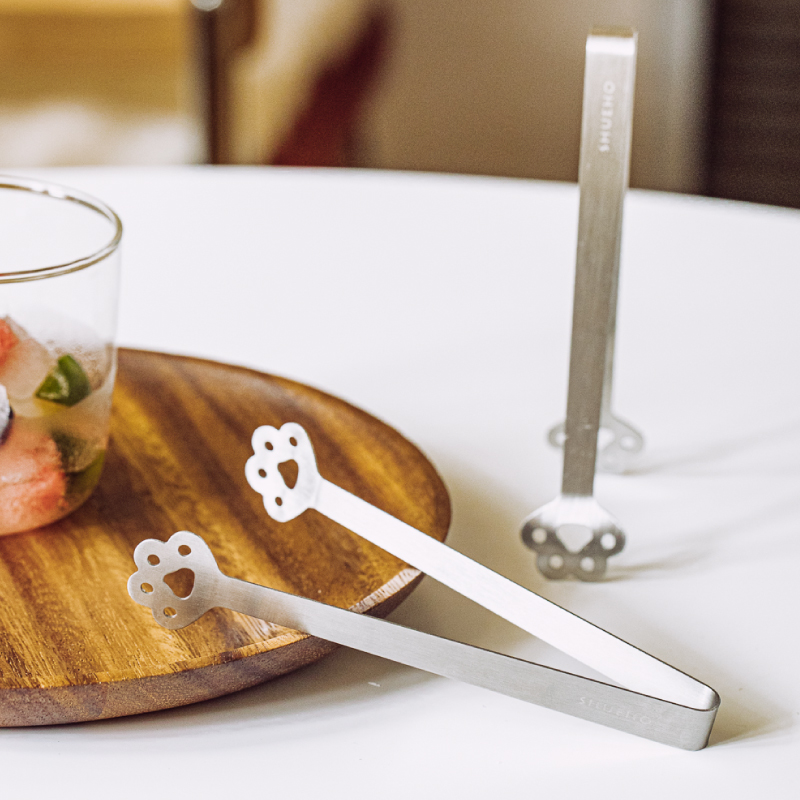 Tree Ice Holder 304 stainless steel Mini small clip square sugar clip Thickened Dry Ice Clip Café Fetch of Ice Lemon Clip-Taobao