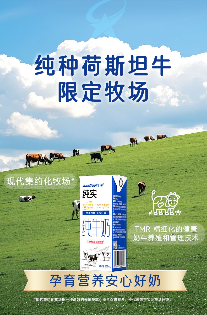 安享好物 安享B级纯奶-均瑶纯实纯牛奶 国标 