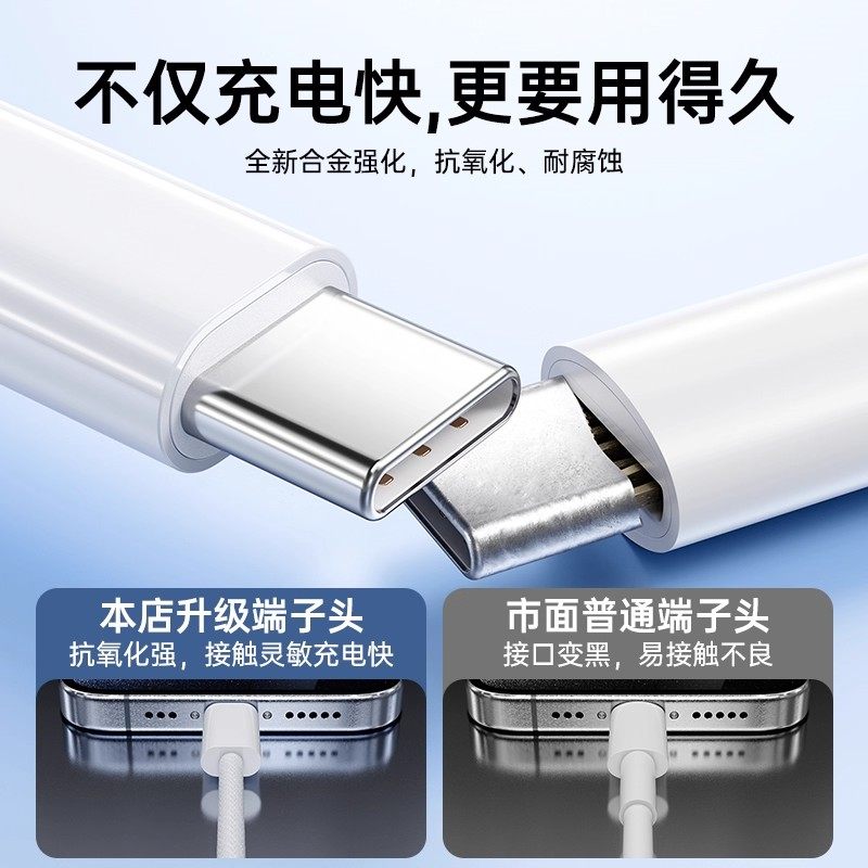 [Official Genuine] [Original Fast Charging] Compatible with Apple 15 Pro Max Charging Cable Pd30W Fast Charging Cable iPhone 16/17 Data Cable 14 Plus Mobile Phone 13 Tablet Ip Charger Cable