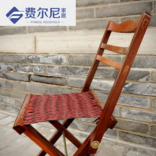 Shandong Solid Wood -Кресло Маза Красное Сандаловое дерево повседневное наружное пожилое стул.