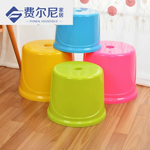 Маленький круглый стул Пластиковый табурет скамейка детского дома карликовая табуретка для взрослых