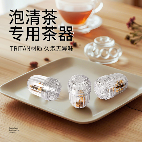 Tritan Material High-Temperature Resistant Tea Strainer Tea Leaf Filter for Home Use, Suitable for Brewing Tea, Scented Tea, Tea Ball, Tea Container, Tea Thermos, and Tea Steeping