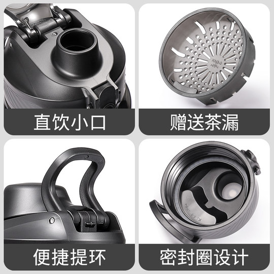 1000ml large-capacity water cup for men's sports and fitness water bottle, high temperature resistance and anti-fall cup, summer outdoor portable water bottle