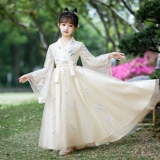 Детское элитное осеннее ханьфу, платье, китайский стиль