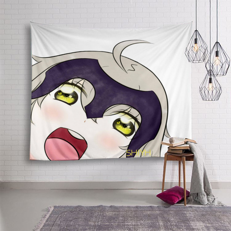 FGO Hanging Cloth Customized Dragon's Magic Female Secondary Meta Fate Table Cloth Cartoon Perimeter Black Chaste Poster Background Cloth