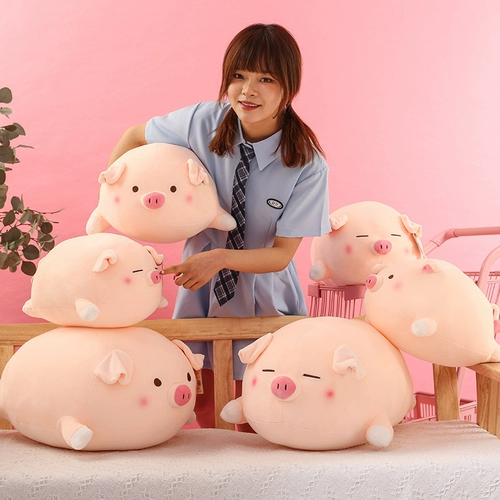 Милая подушка для сна, плюшевая игрушка, успокаивающая тряпичная кукла, свинья