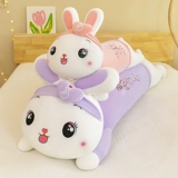 Сиреневая подушка, плюшевая игрушка, кролик, кукла, голова куклы