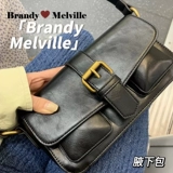 Brandymelville BM Приобретение 2022 Новая ретро -подмышечная полоса Buckle Buckle Double Front Bag метод