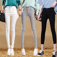 Quần legging nữ mặc dài 2019 xuân mới bảy điểm phiên bản Hàn Quốc là mùa xuân mỏng và mùa thu mỏng chân váy hoang dã - Khởi động cắt quần áo nữ