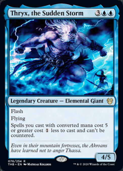 MTG Magic THB Storm Troyx Thryx the Sudden St Blue Gold 76 English