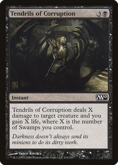 MTG Magic Storm M10 Corruption Volume to be Tendrils of Corruption Black Iron 114 English