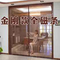 Window Screen Mosquito-Proof Door Curtain Full Magnetic Strip Yarn Door Home Diamond Mesh Whole Self-Adhesive Magnet Suction Mosquito Net Sand Window Self-Fit